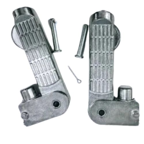 GENTS FOOTREST PUSH SILVER (05c4)